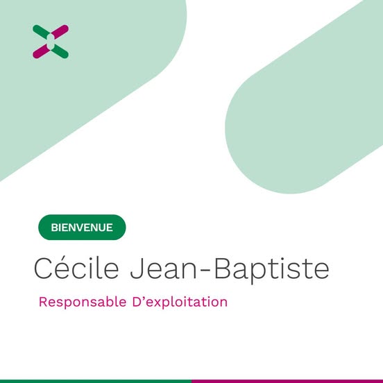 Cécile Jean-Baptiste, Directrice d'Exploitation de l'Écosite de VERDE 