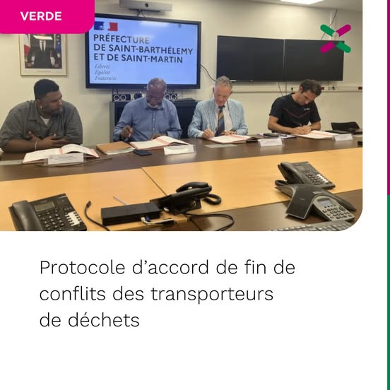 Protocole d'accord signé -  Écosite de VERDE 